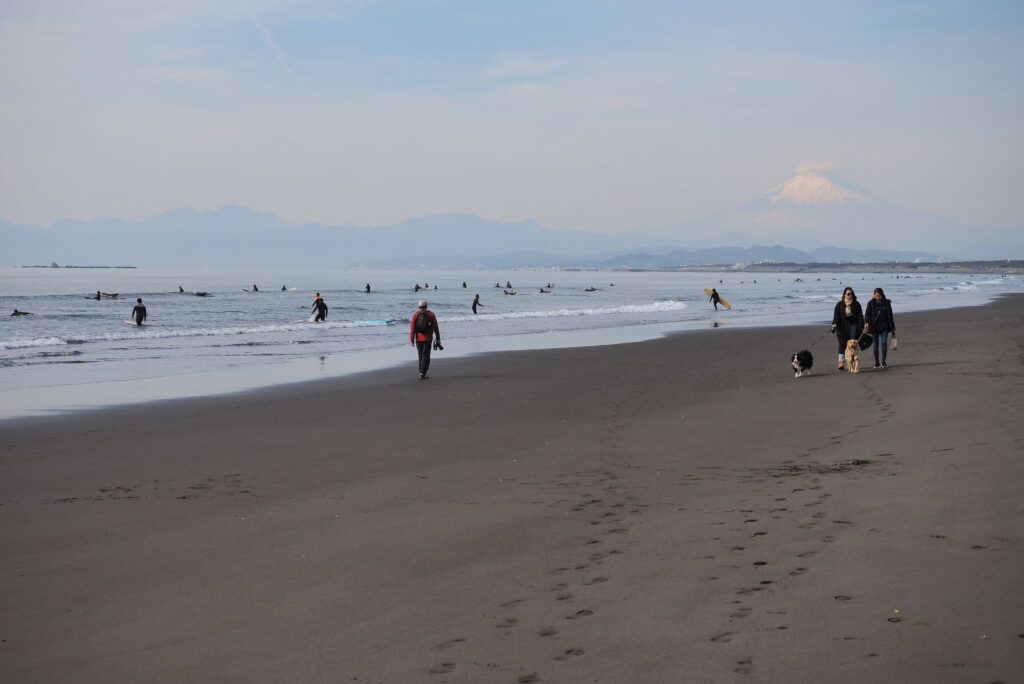 富山ゆたか撮影：鵠沼海岸　２月